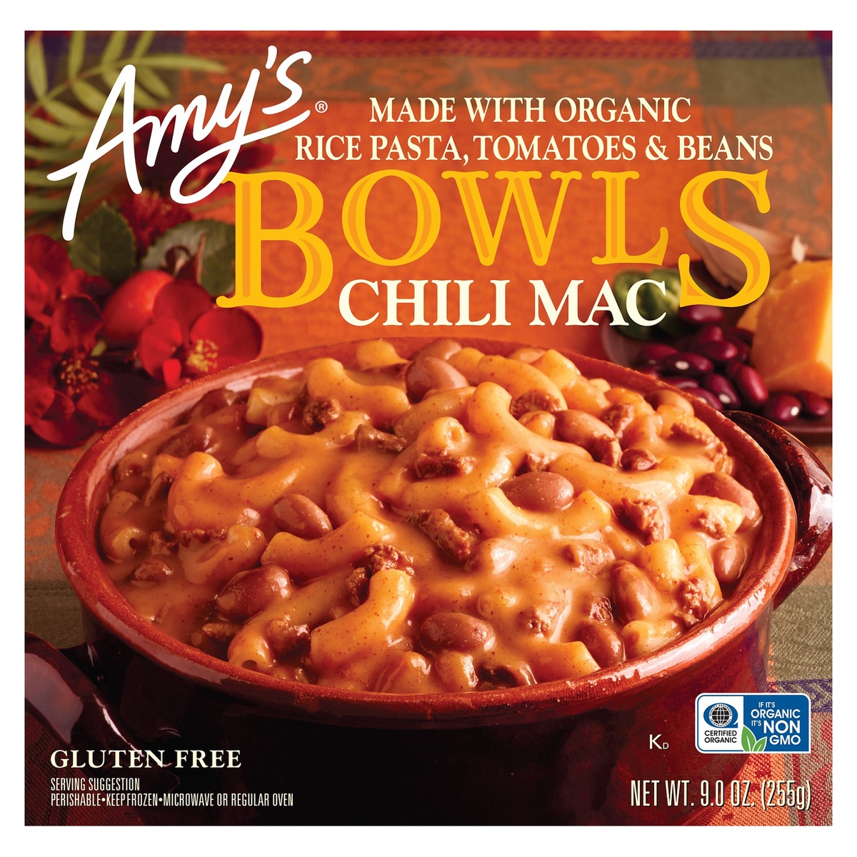 slide 1 of 1, Amy's Chil Mac Bowl 9 oz, 9 oz