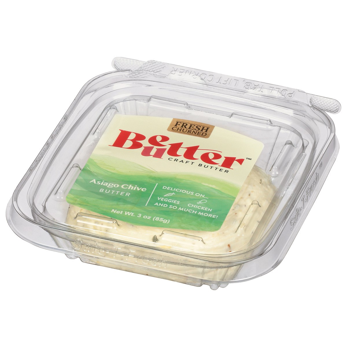 slide 3 of 9, Better Butter Asiago Chive Butter 3 oz, 3 oz