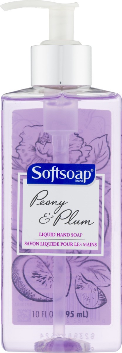 slide 5 of 9, Softsoap Decor Collection Peony & Plum Liquid Hand Soap, 10 oz