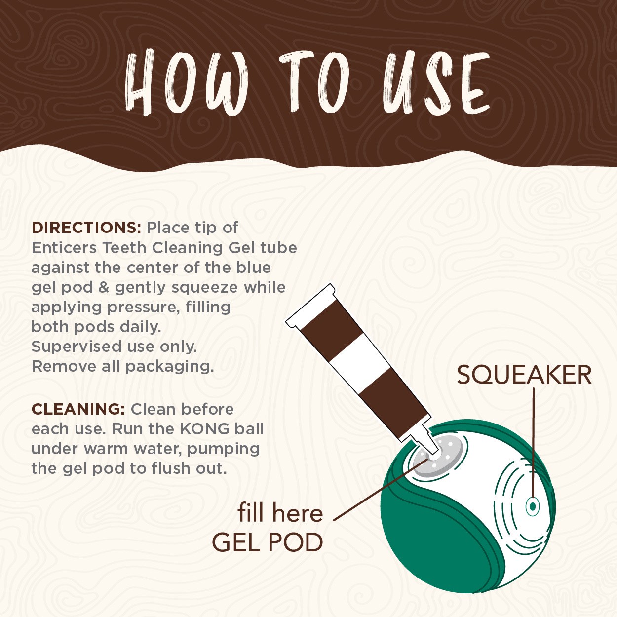 slide 2 of 10, TropiClean® Enticers Teeth Cleaning Gel Refills For Kong® Dental Ball (Ball Sold Separately), 3 ct