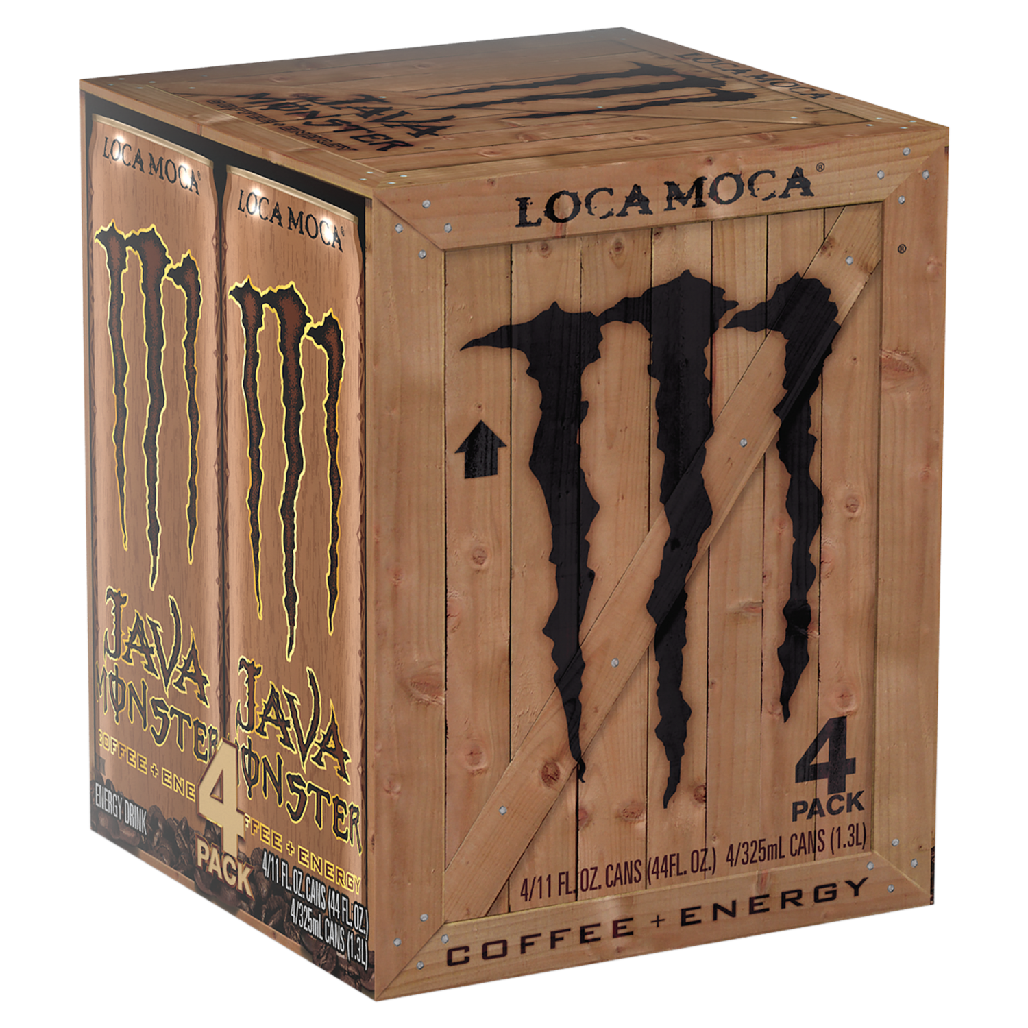 slide 4 of 4, Monster Energy Loca Moca, Loca Moca (Pack of 4, 11 oz