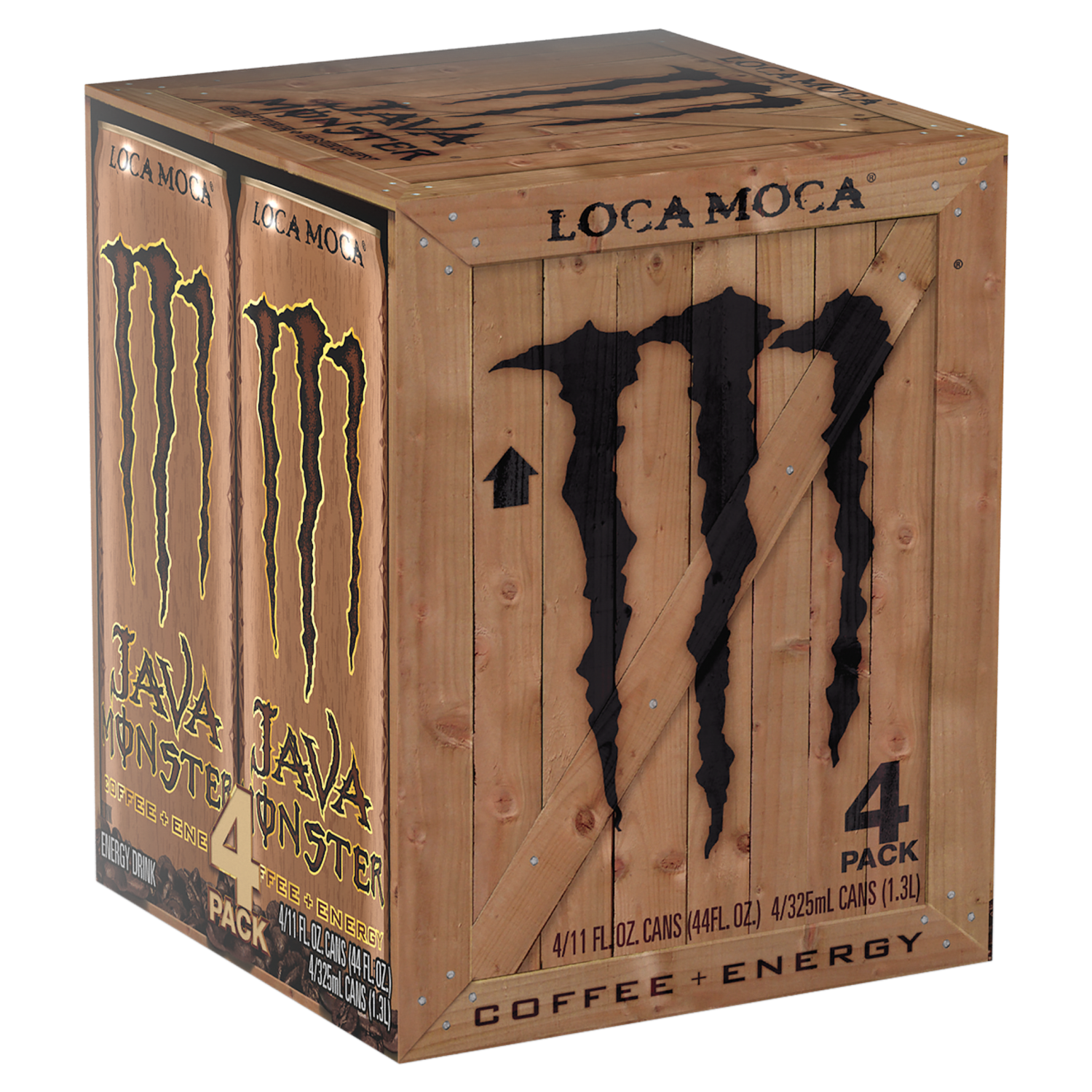 slide 4 of 4, Monster Energy Loca Moca, Loca Moca (Pack of 4 - 11 oz, 11 oz