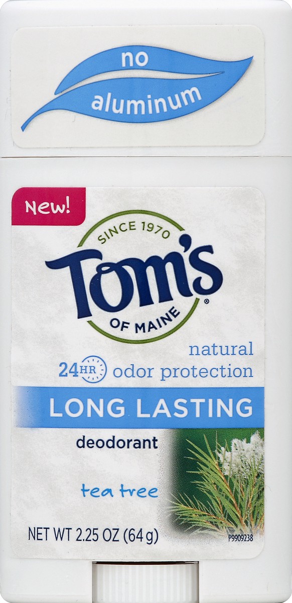 slide 2 of 2, Tom's of Maine Long Lasting Deodorant, Tea Tree, 2.25oz, 2.25 oz