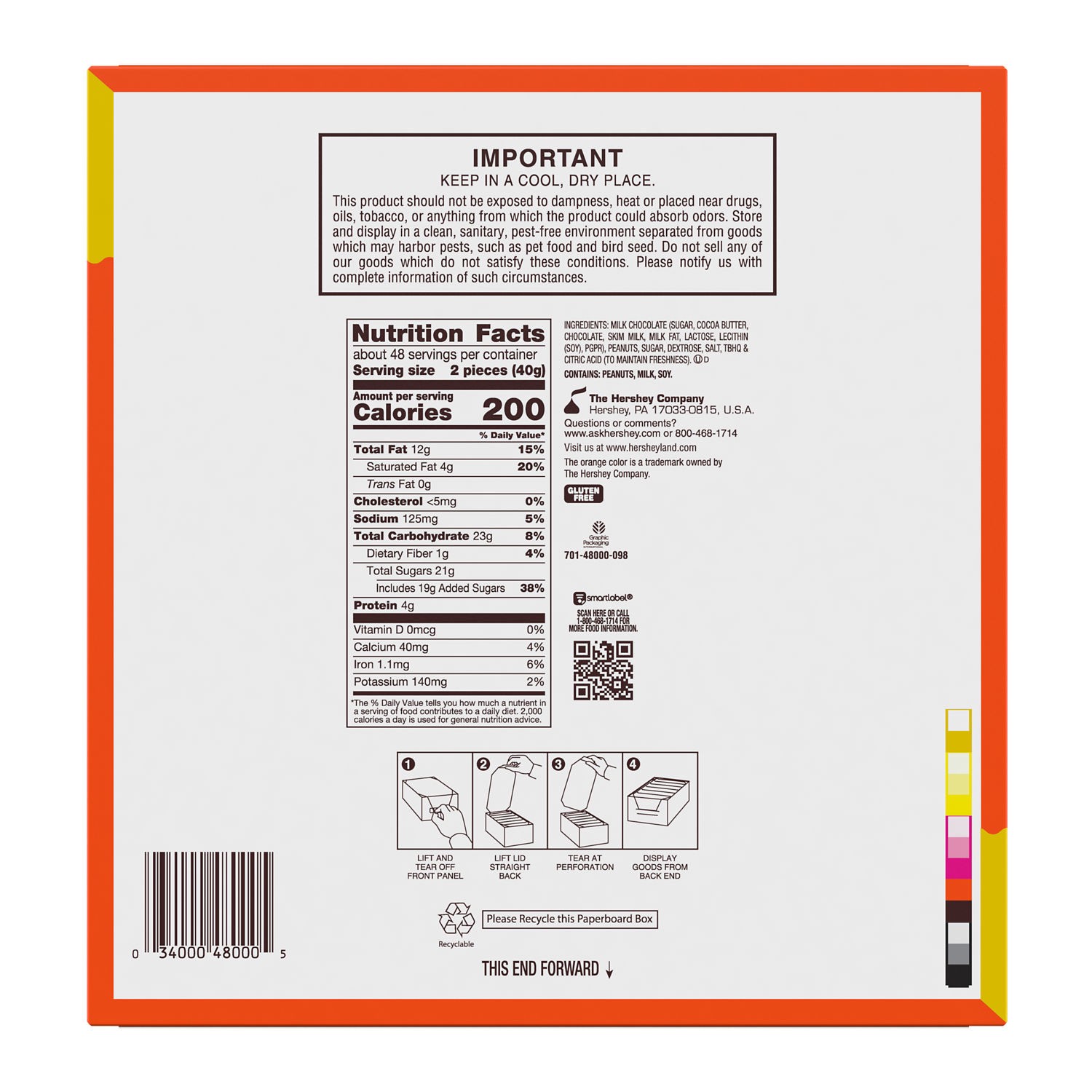slide 3 of 6, Reese's King Size Milk Chocolate & Peanut Butter 24 - 2.8 oz Packages, 24 ct