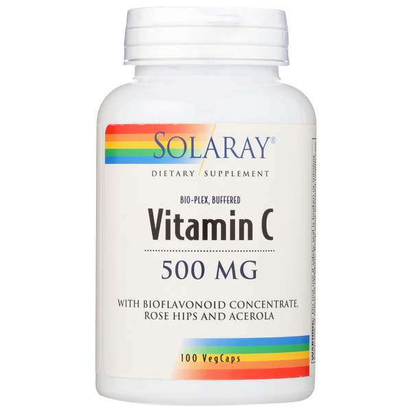 slide 1 of 1, Solaray Bio Plex Buffered Vit C 500 Mg, 100 ct