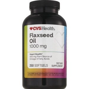slide 1 of 1, CVS Health Flaxseed Oil Softgels, 250 Ct, 250 ct; 1000 mg