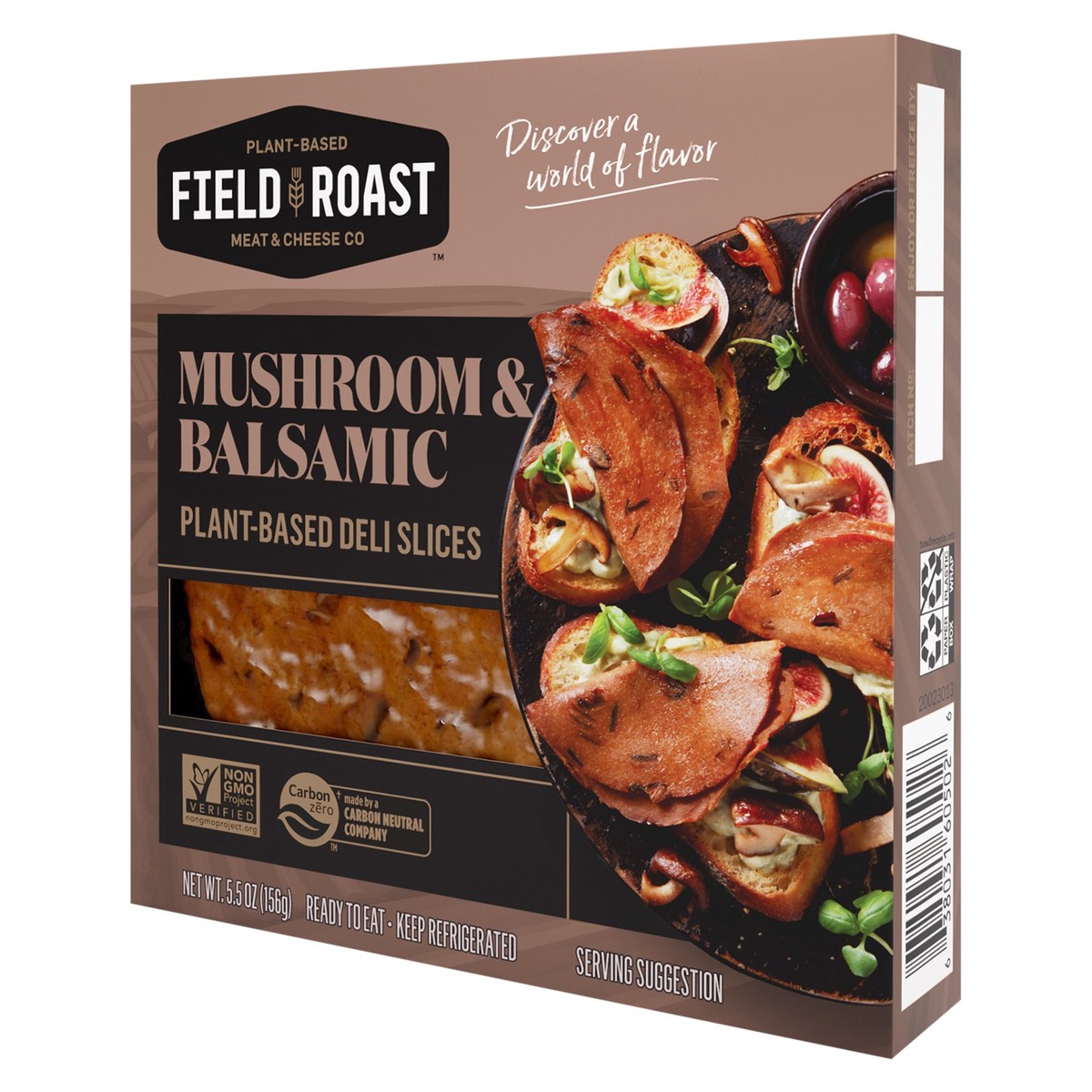 slide 5 of 5, Field Roast Deli Slices, Mushroom & Balsamic, Plant-Based, 5.5 oz