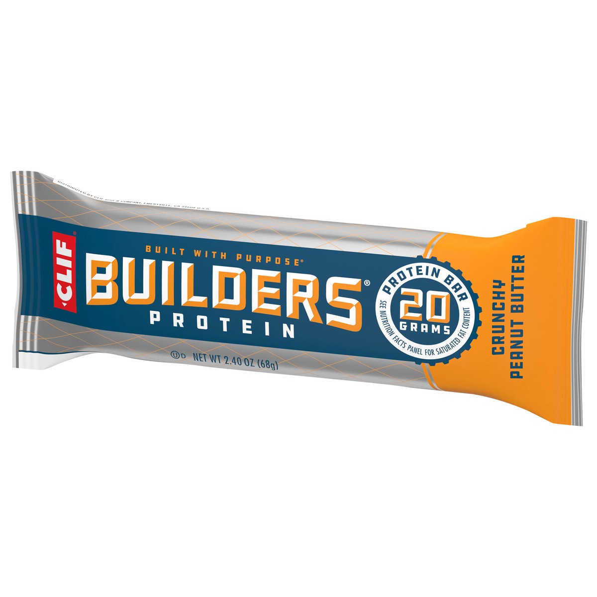slide 3 of 9, CLIF Builders Clif Peanut Butter Builders Protein Bar, 2.4 oz