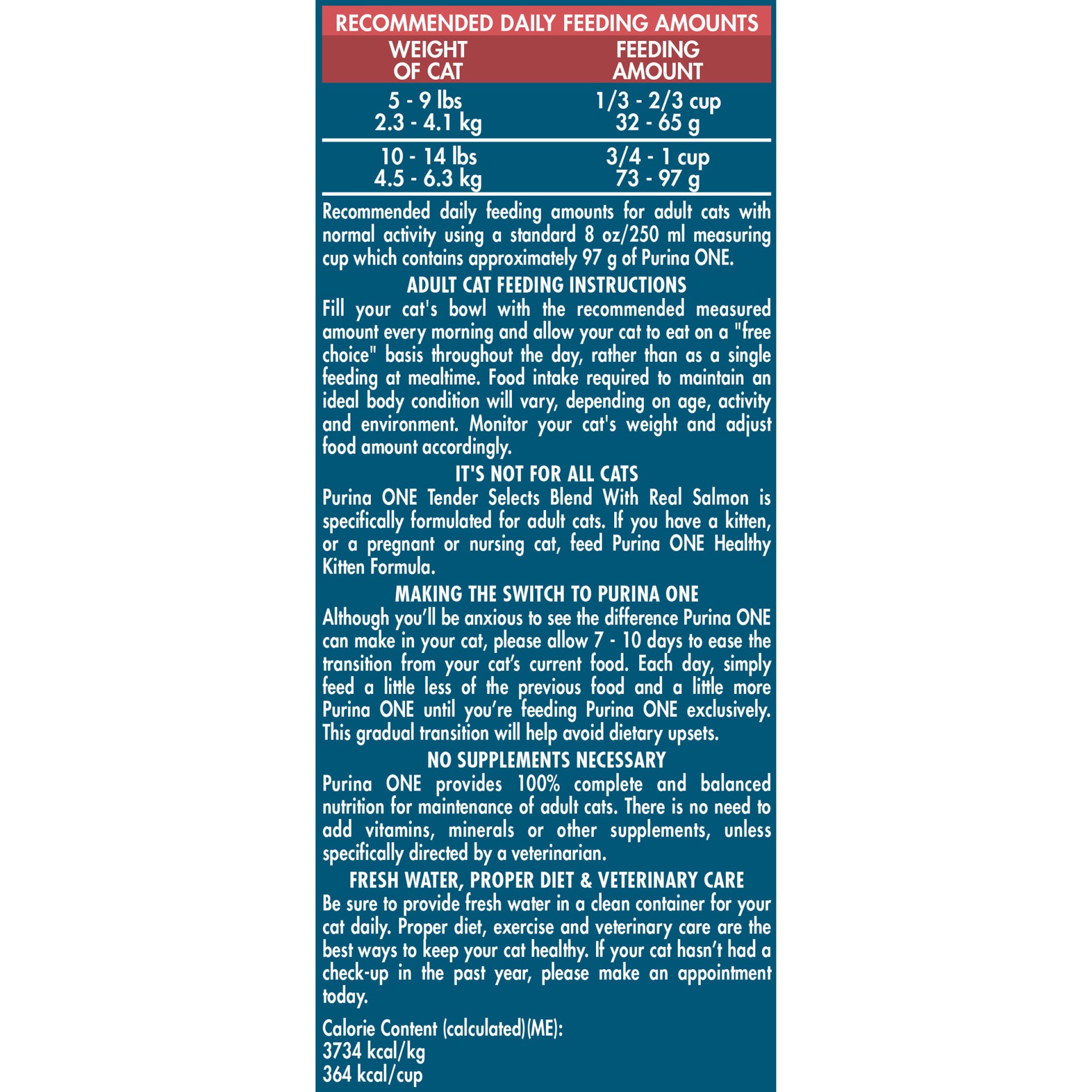 slide 9 of 9, ONE Purina ONE Natural Dry Cat Food, Tender Selects Blend With Real Salmon - 7 lb. Bag, 7 lb