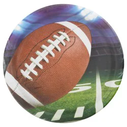 Party Creations Sturdy Style 8.75 Inch Football Party Plates 8 ea