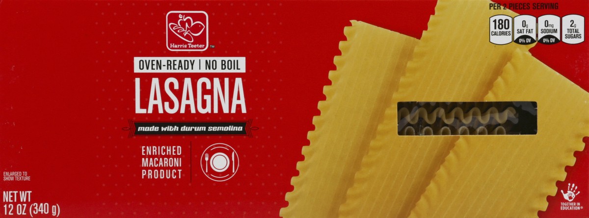 slide 1 of 5, Harris Teeter Lasagna - No Boil, 12 oz