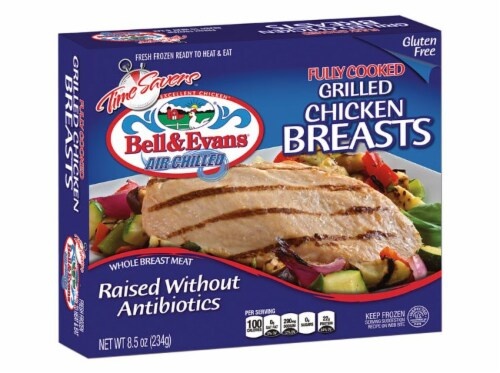 slide 1 of 1, Bell & Evans Chicken Breasts Grilled, 8.25 oz