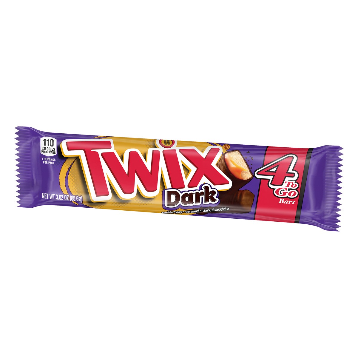 slide 3 of 4, TWIX Dark Chocolate Cookie Candy, 3.02 oz. Pack, 3.02 oz