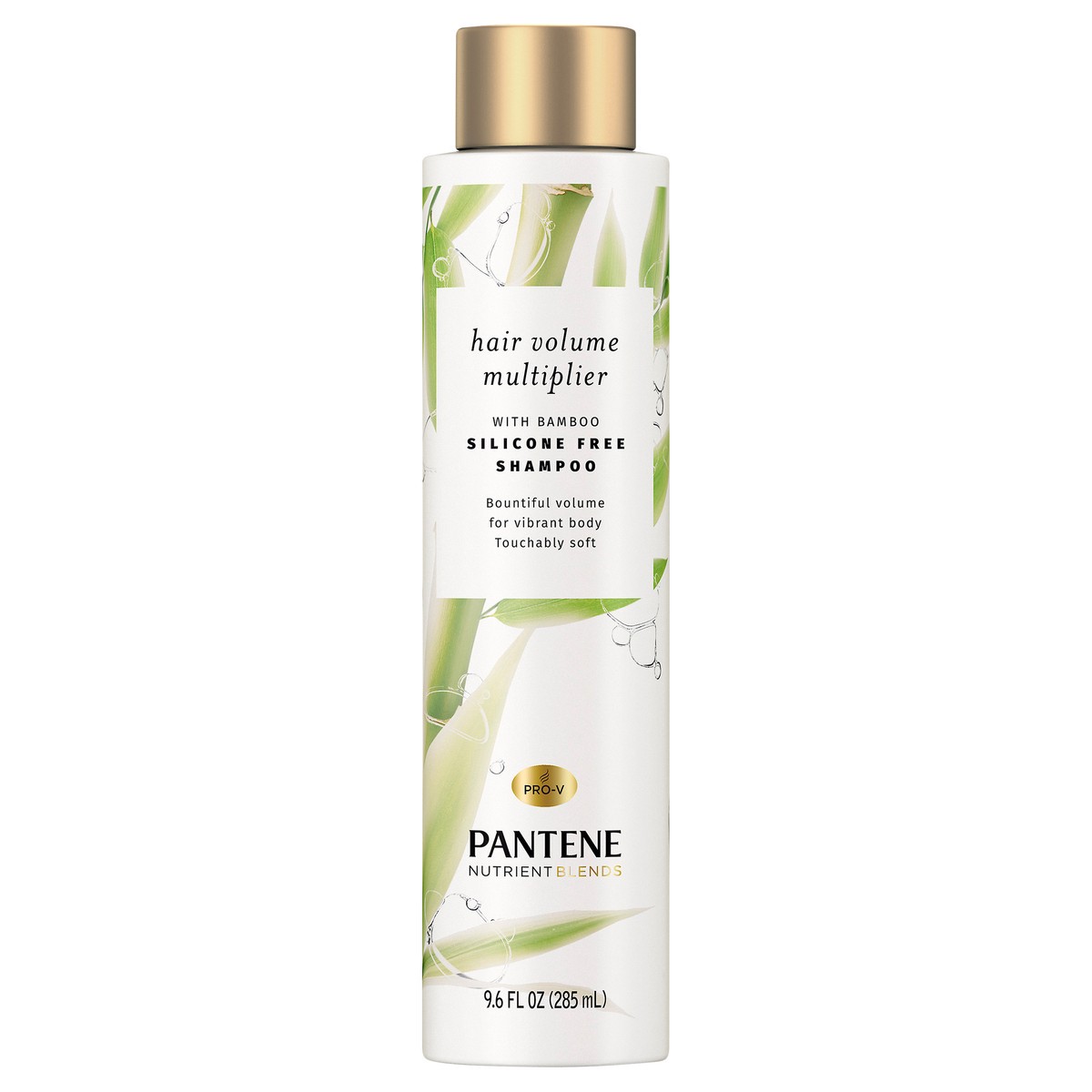 slide 1 of 2, Pantene Nutrient Blends Silicone Free Bamboo Shampoo, Volume Multiplier for Fine Thin Hair - 9.6 fl oz, 9.6 fl oz