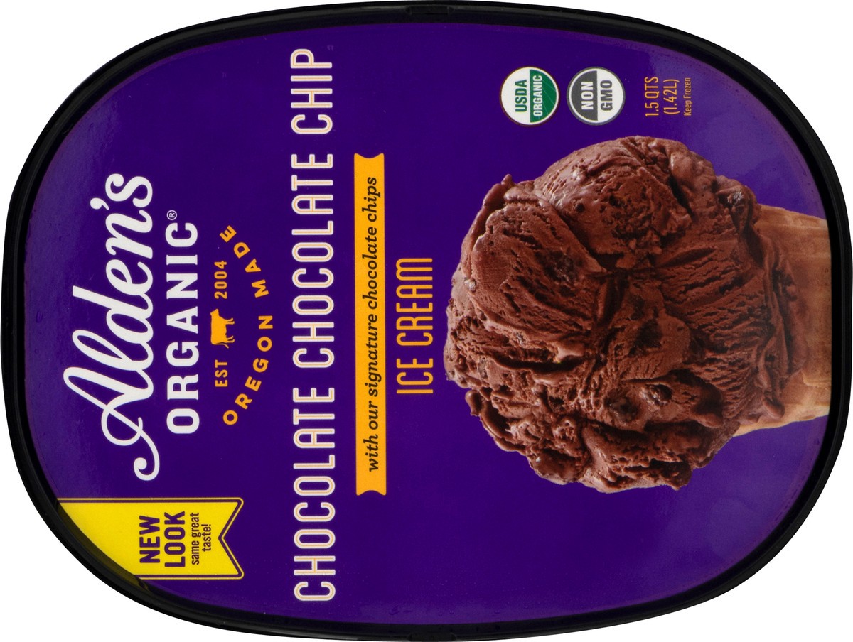 slide 8 of 9, Aldens Organic Organic Chocolate Chip Ice Cream, 48 fl oz