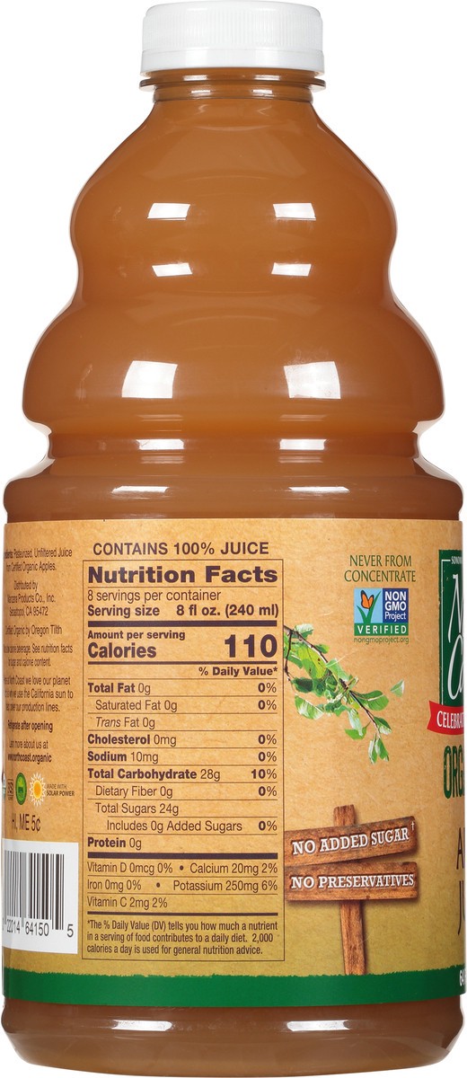 slide 11 of 14, North Coast Organic Apple Juice - 64 fl oz, 1 ct