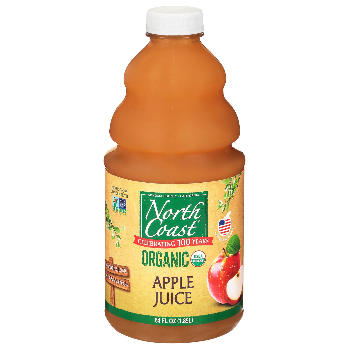 slide 2 of 14, North Coast Organic Apple Juice - 64 fl oz, 1 ct