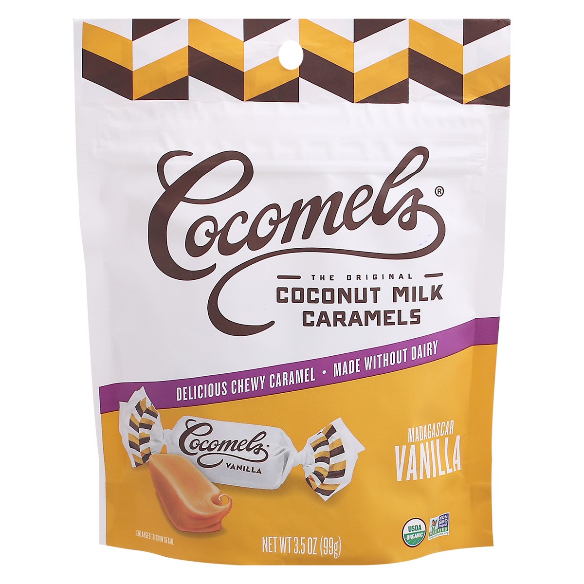 slide 1 of 9, Cocomel's Vanilla Coconut Caramel, 3.5 oz