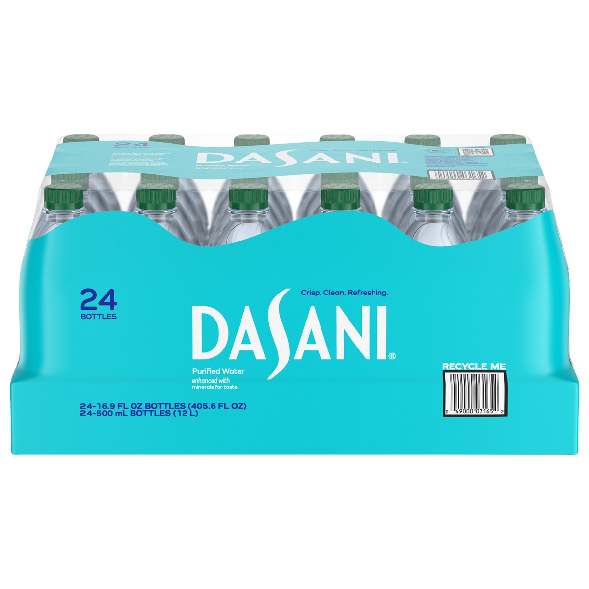 slide 1 of 2, DASANI Purified Water Bottles Enhanced with Minerals, 16.9 fl oz, 24 Pack, 24 ct; 16.9 oz