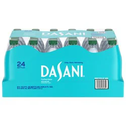 DASANI Purified Water Bottles Enhanced with Minerals, 16.9 fl oz, 24 Pack
