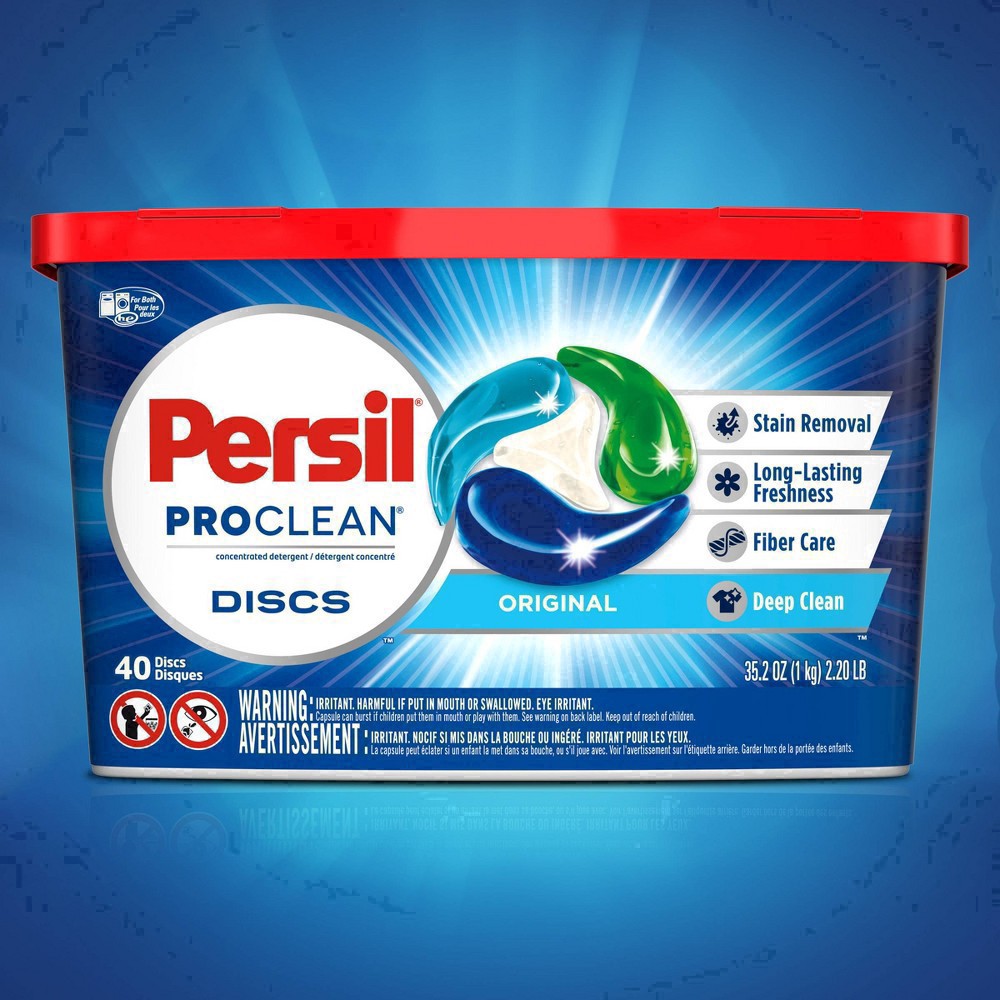 slide 22 of 88, Persil Discs Laundry Detergent Pacs Original - 40ct/35.2oz, 40 ct; 35.2 oz
