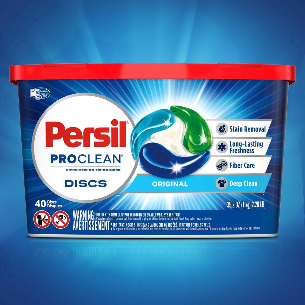 slide 40 of 88, Persil Discs Laundry Detergent Pacs Original - 40ct/35.2oz, 40 ct; 35.2 oz
