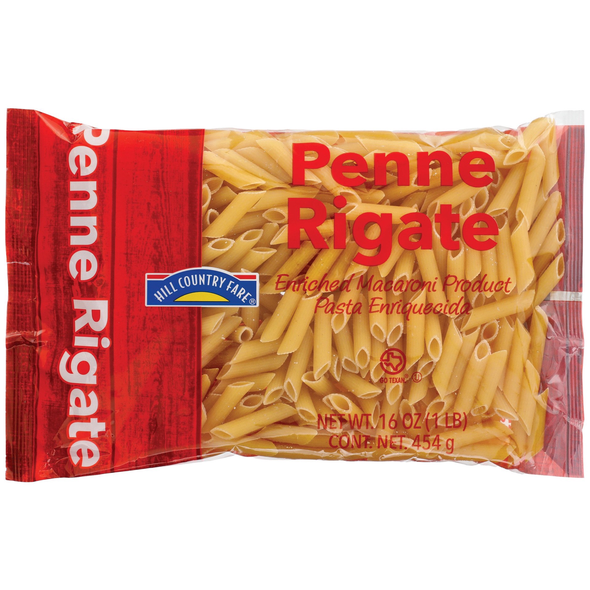 slide 1 of 1, Hill Country Fare Penne Rigate Pasta, 16 oz