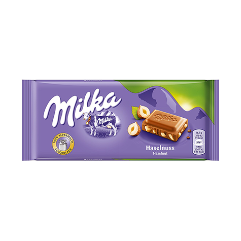 slide 1 of 1, Milka Hazelnut Chocolate, 1 ct
