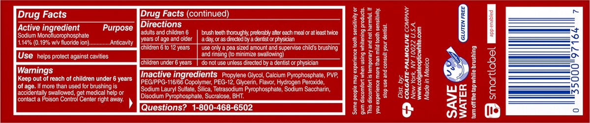 slide 5 of 7, Colgate Optic White Advanced Teeth Whitening Toothpaste, Oxygenating White, 4.5 Oz, 4.5 oz