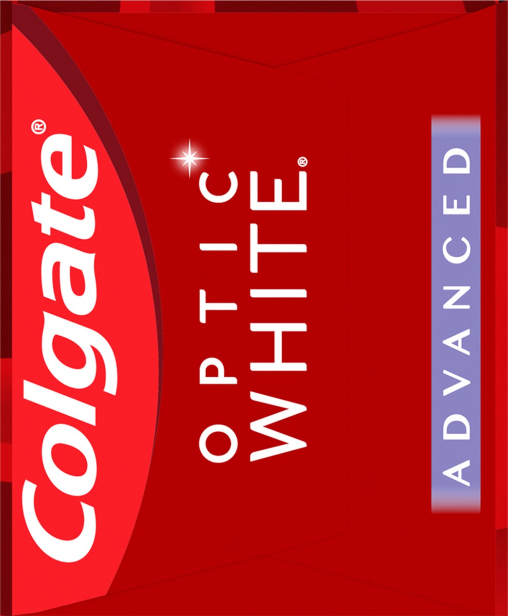 slide 3 of 7, Colgate Optic White Advanced Teeth Whitening Toothpaste, Oxygenating White, 4.5 Oz, 4.5 oz