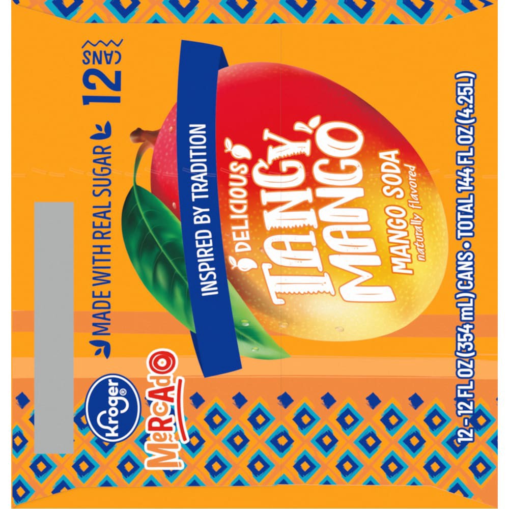 slide 3 of 6, Kroger Mercado Mango Soda - 12 ct; 12 fl oz, 12 ct; 12 fl oz