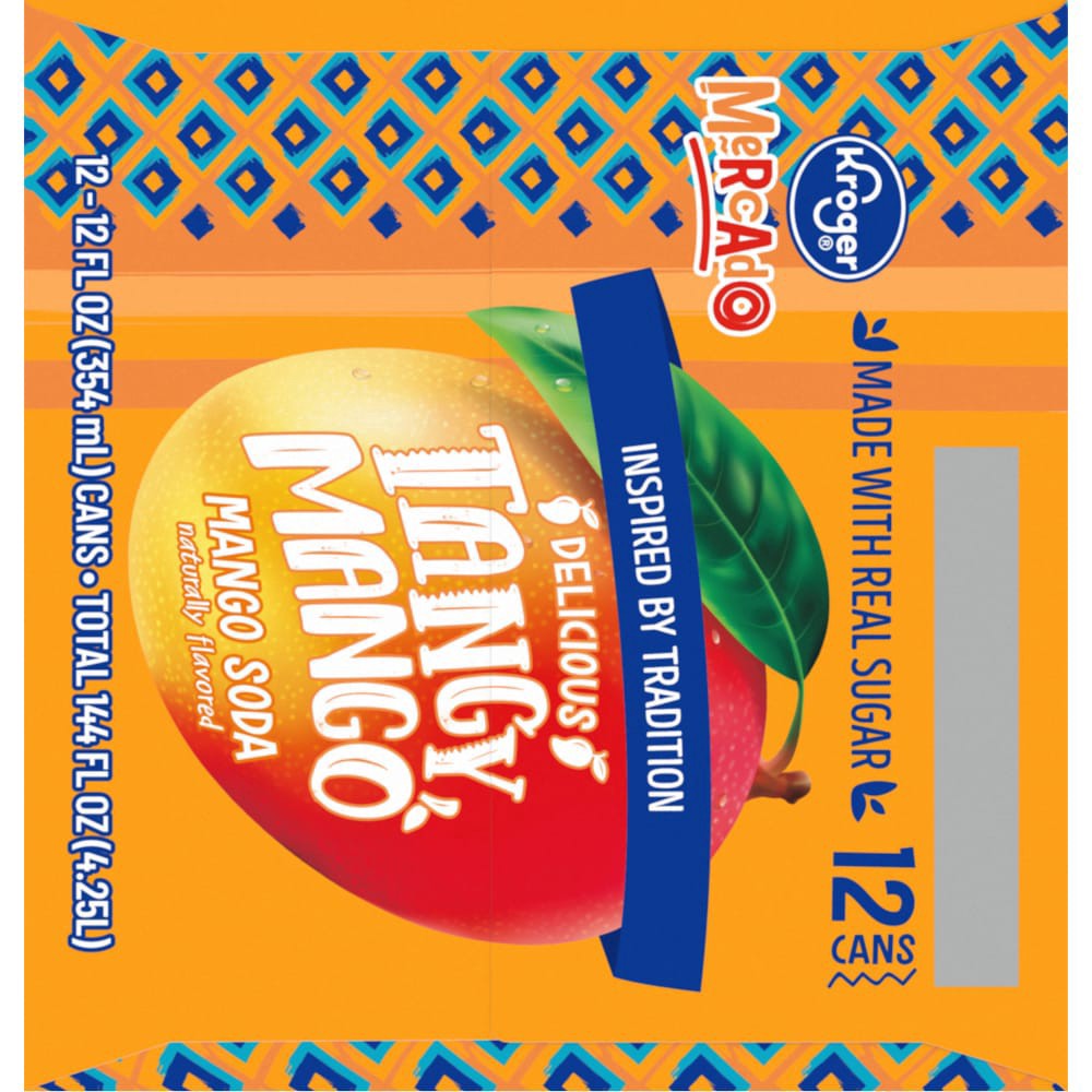 slide 4 of 6, Kroger Mercado Mango Soda - 12 ct; 12 fl oz, 12 ct; 12 fl oz