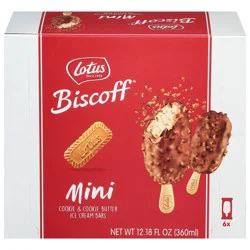 Save on Lotus Biscoff Cookie Butter Ice Cream Bars - 3 ct Order Online  Delivery