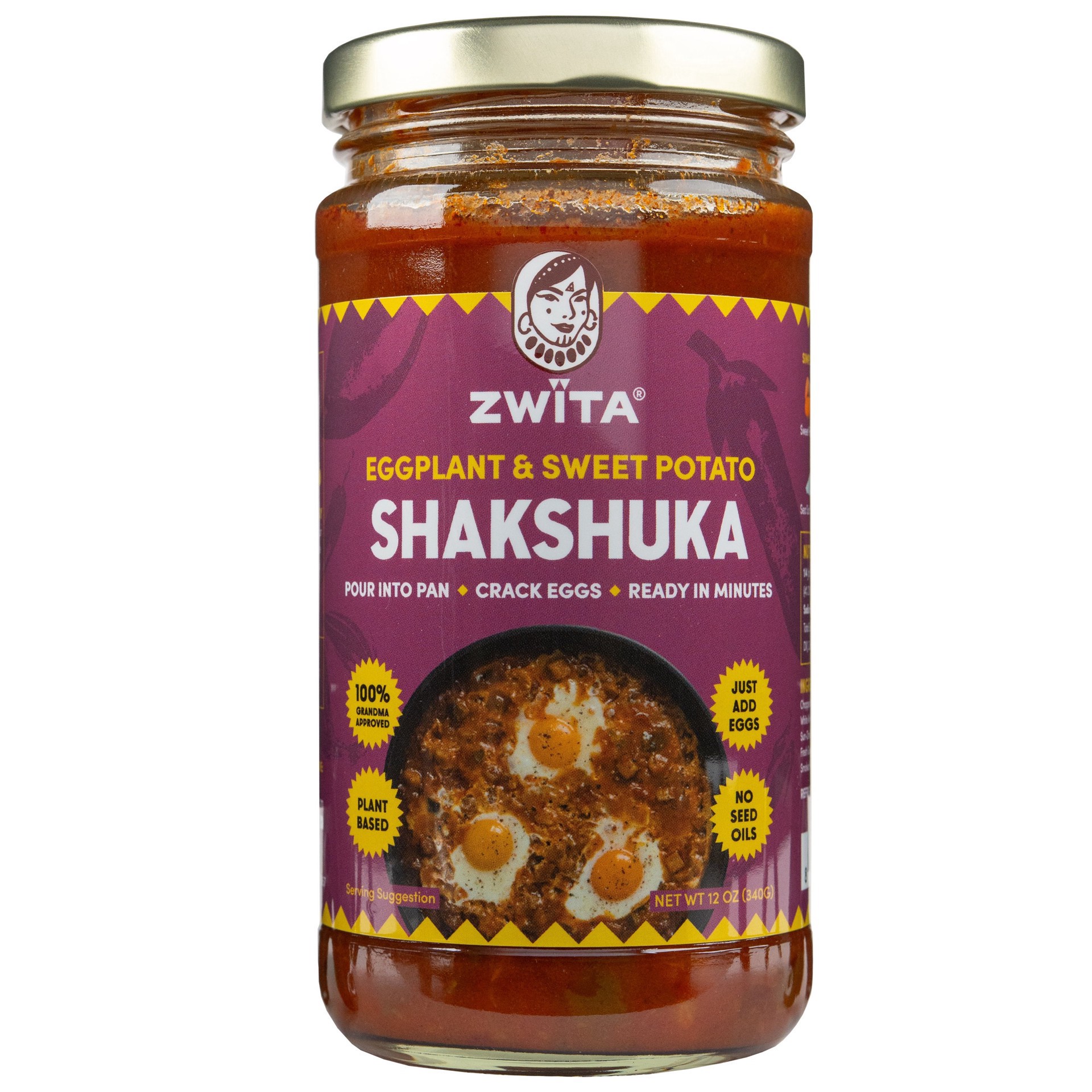 slide 1 of 1, Zwïta Eggplant & Sweet Potato Shakshuka, 12 oz