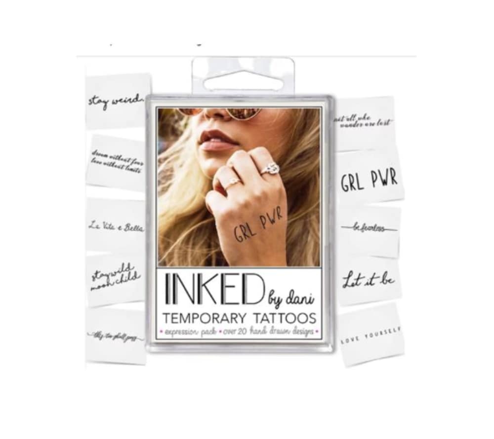 slide 1 of 1, Inked By Dani Expression Temporary Tattoo Packs, 1 ct