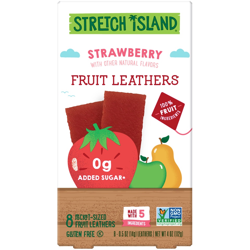 slide 1 of 7, Stretch Island Original Strawberry Fruit Leathers, 8 ct; 0.5 oz