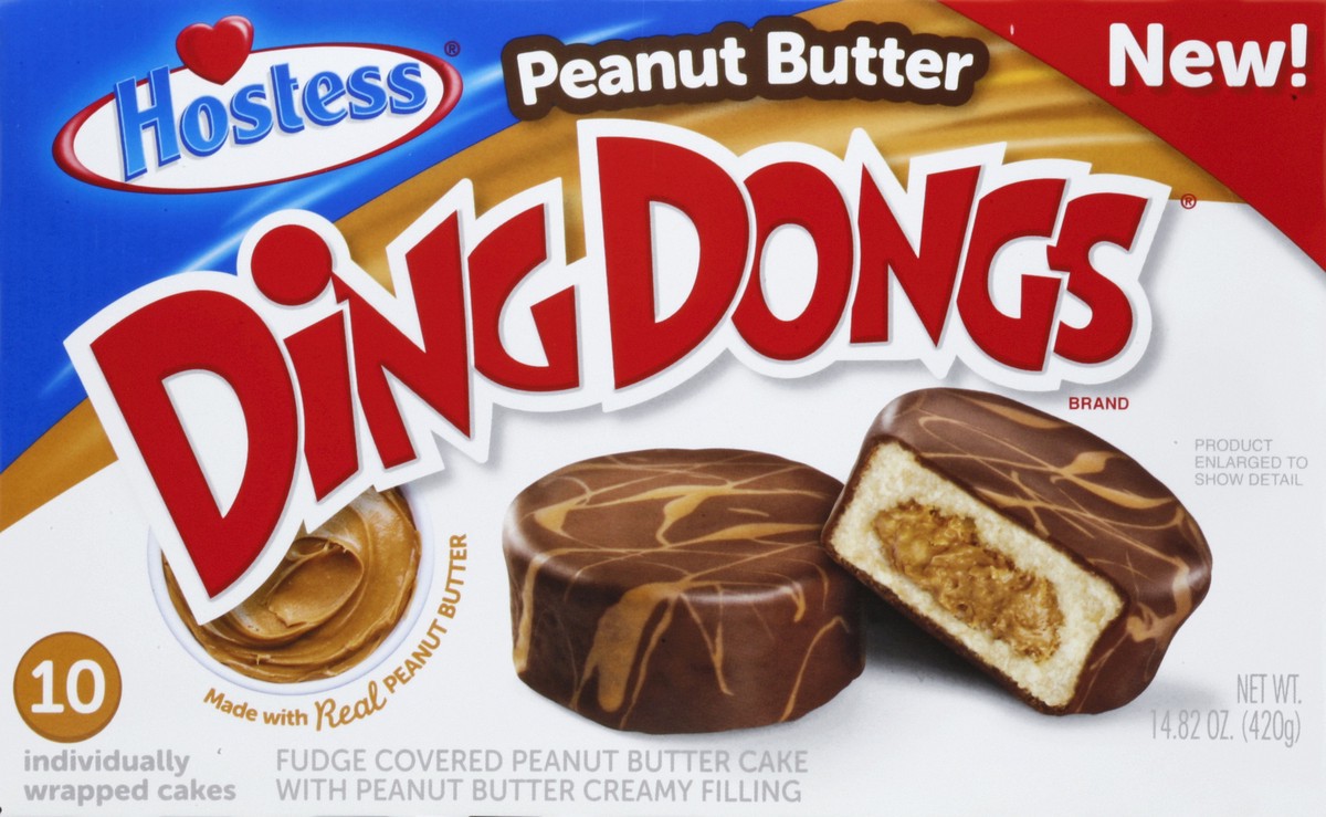 slide 2 of 4, Hostess Peanut Butter Ding Dong, 14.82 oz