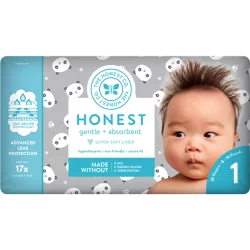 Honest Diapers Pandas Size 1