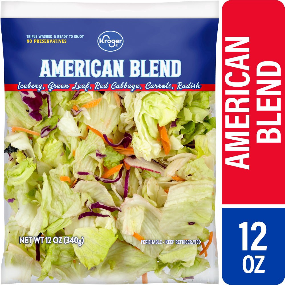slide 3 of 3, Kroger American Salad Blend Bag, 12 oz