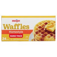 slide 18 of 21, Meijer Homestyle Frozen Waffles, 24 ct, 29.6 oz