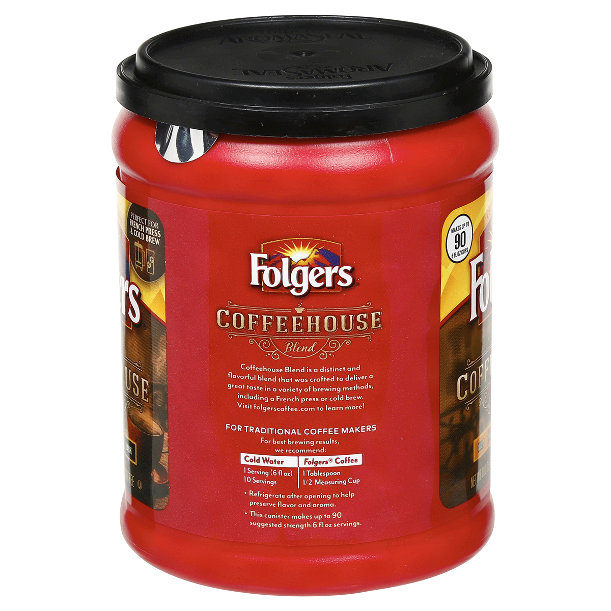 slide 3 of 3, Folgers Coffee House Blend Ground Coffee, 10.8 oz