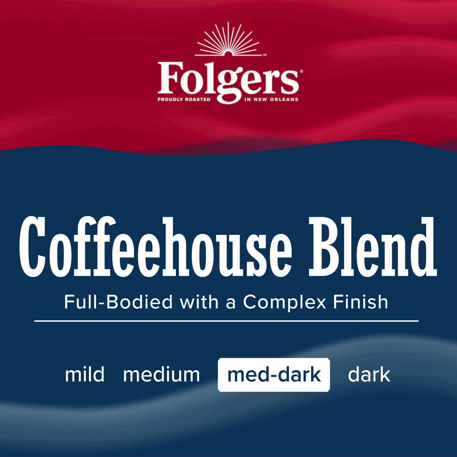 slide 3 of 4, Folgers Coffeehouse Blend Ground Coffee, Medium-Dark Roast- 10.8 oz, 10.8 oz