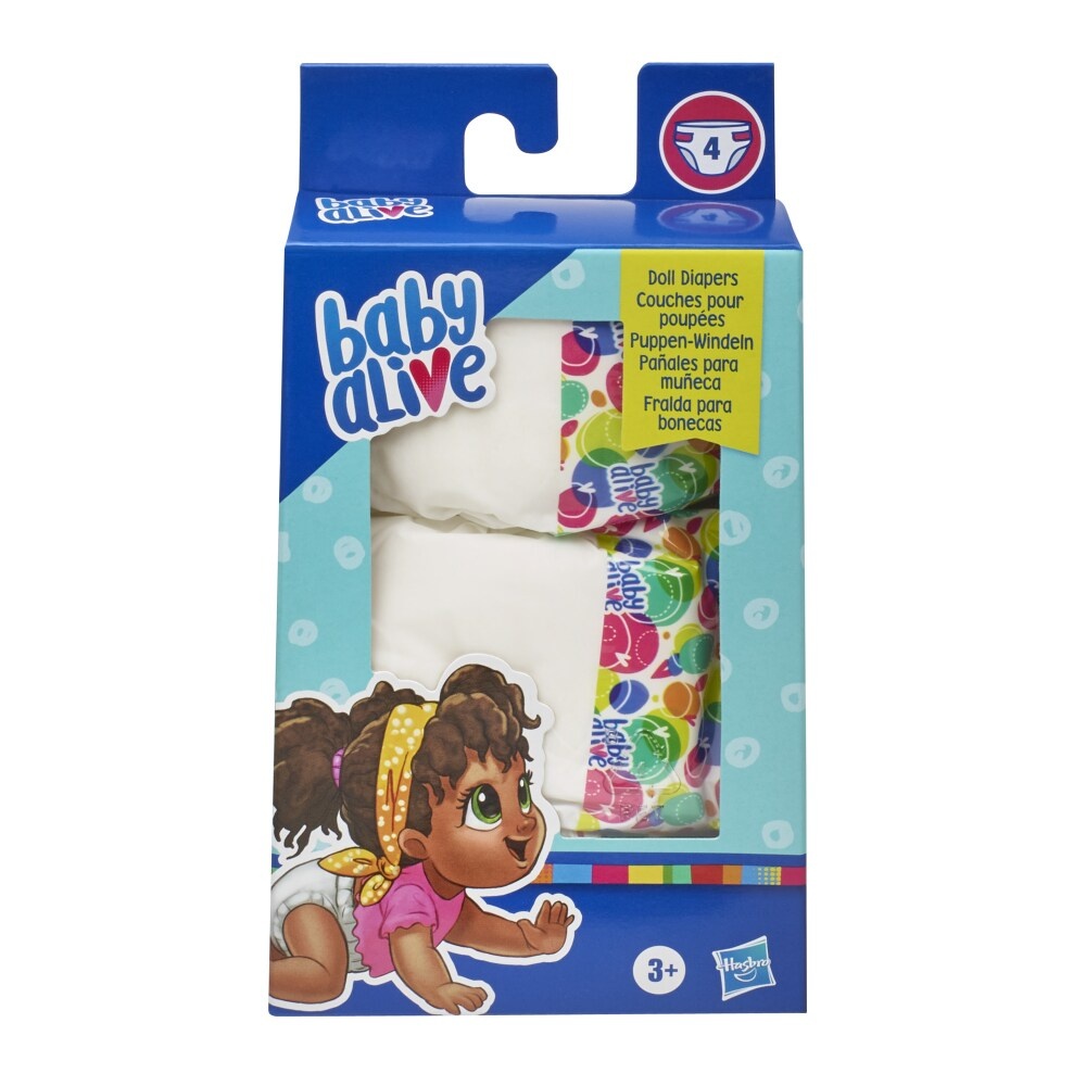 slide 1 of 5, Baby Alive Doll Diapers Each Sold Separately, 4 ct