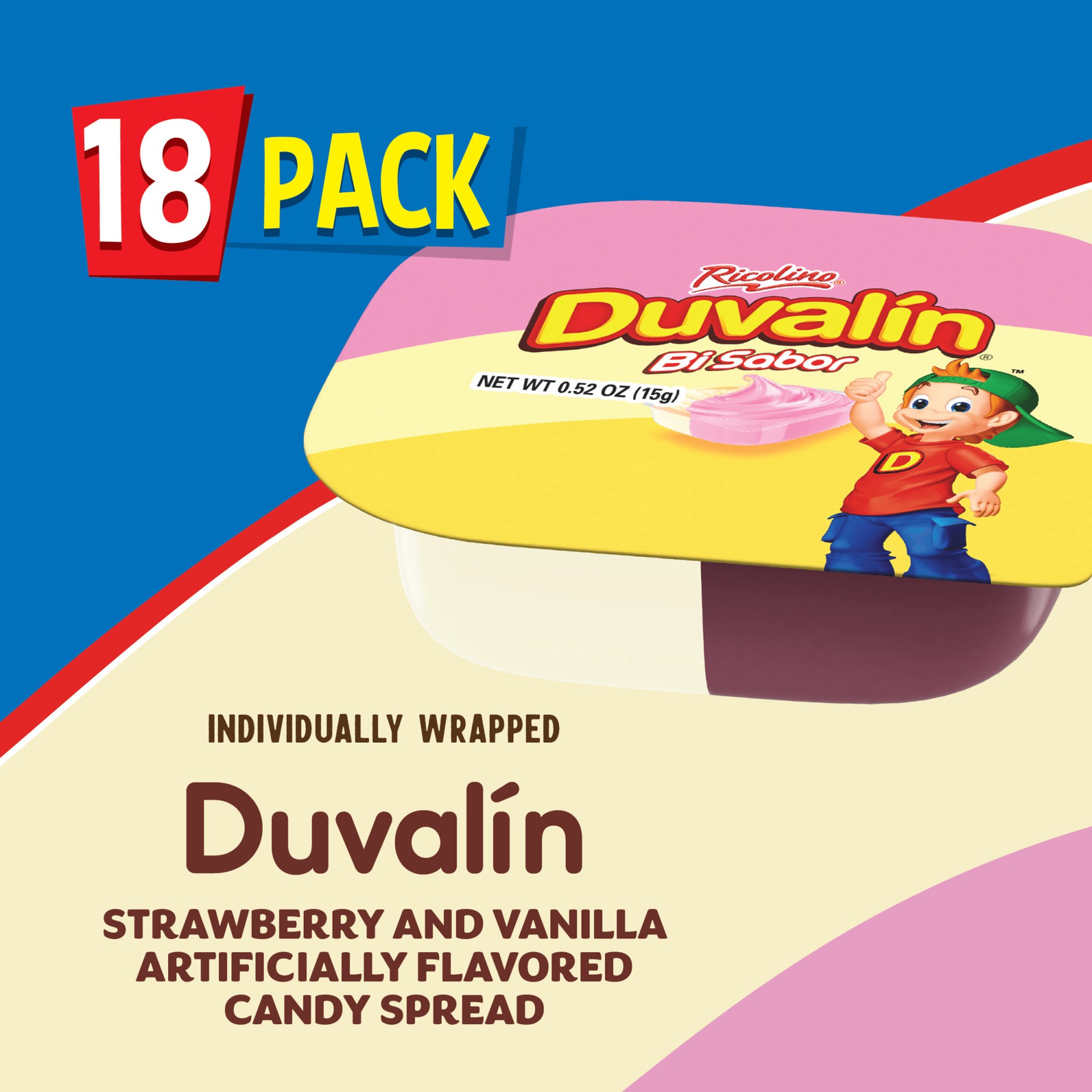 slide 4 of 5, Duvalin Strawberry and Vanilla Flavored Candy, 9.52 oz