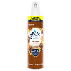 Glade Air Freshener Spray for Home, Cashmere Woods Scent, Fragrance Infused with Essential Oils, Invigorating and Refreshing, with 100% Natural Propellent, 8.3 oz