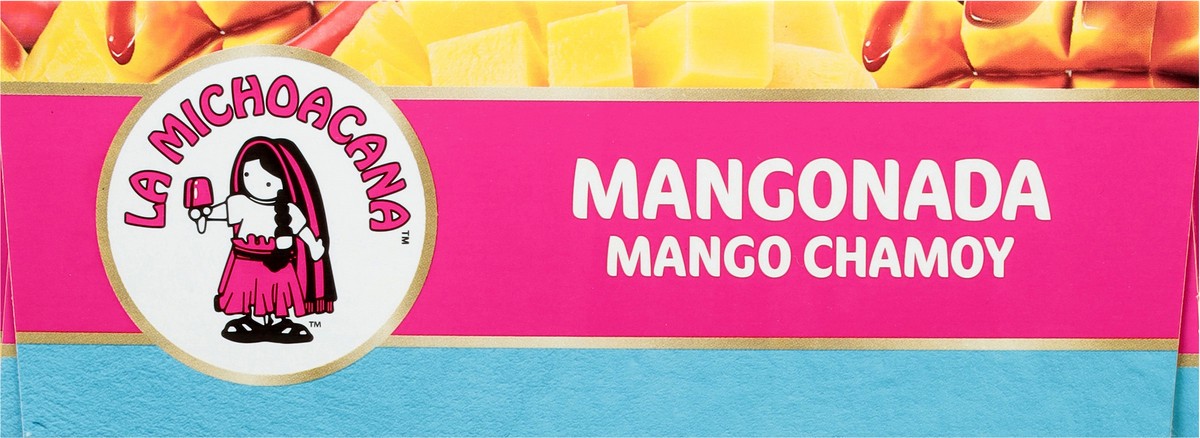 slide 4 of 9, La Michoacana Mango Chamoy Fruit Ice Bars 6 - 2.75 fl oz Bars, 6 ct