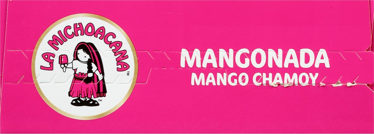 slide 8 of 9, La Michoacana Mango Chamoy Fruit Ice Bars 6 - 2.75 fl oz Bars, 6 ct