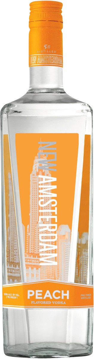 slide 2 of 2, New Amsterdam Peach Vodka, 1 liter