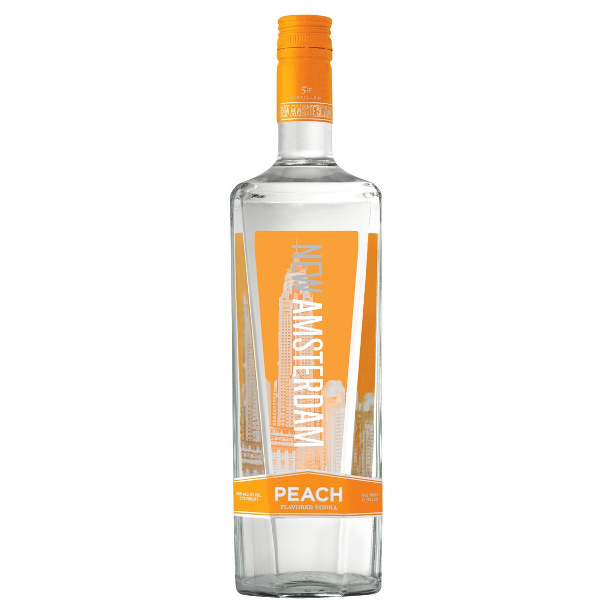 slide 1 of 2, New Amsterdam Peach Vodka, 1 liter