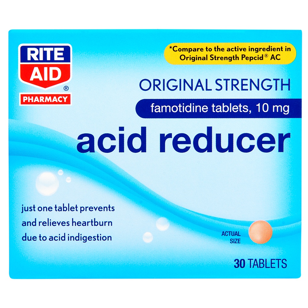 slide 1 of 5, Rite Aid Ra Acid Red Fam, 30 ct